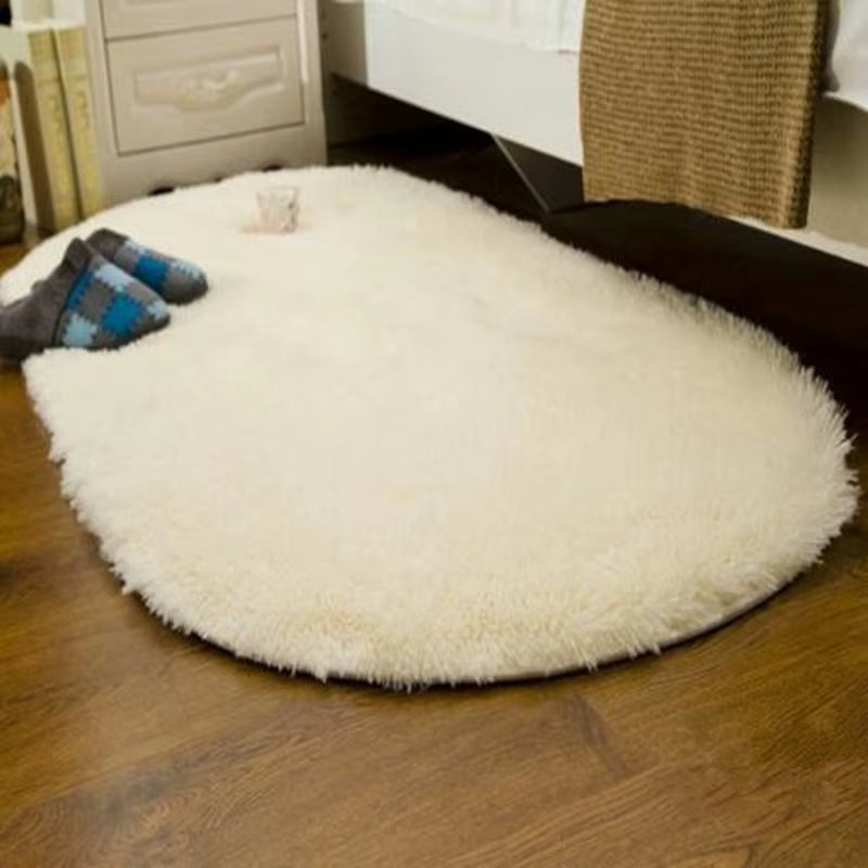 Oval Carpets for Living Room, Sofa Bed, Soft Rugs, Non-Slip Bedroom Mats, Home Decoration