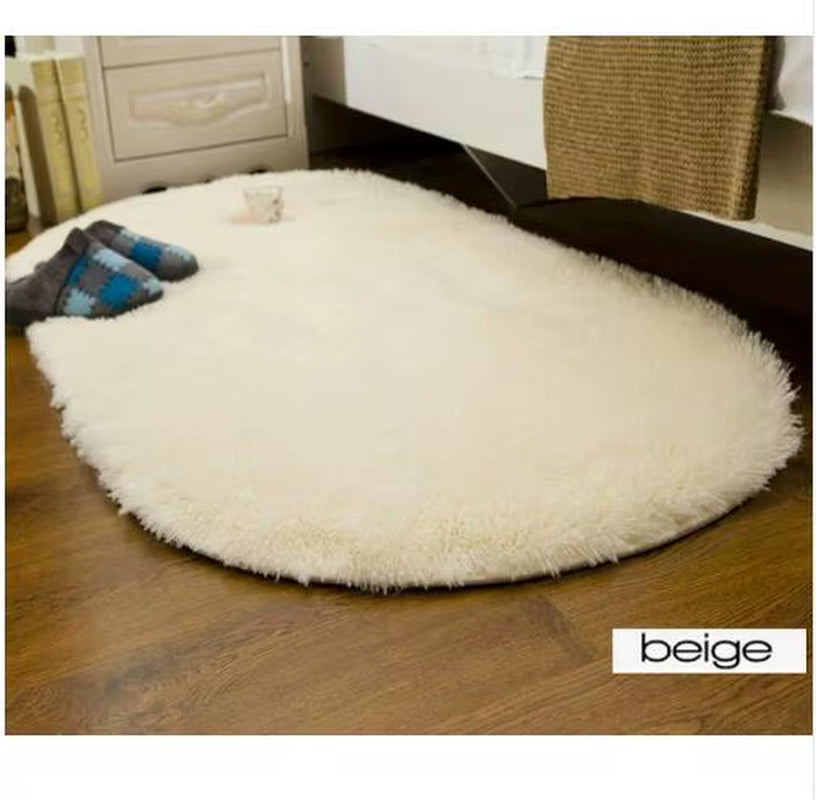 Oval Carpets for Living Room, Sofa Bed, Soft Rugs, Non-Slip Bedroom Mats, Home Decoration