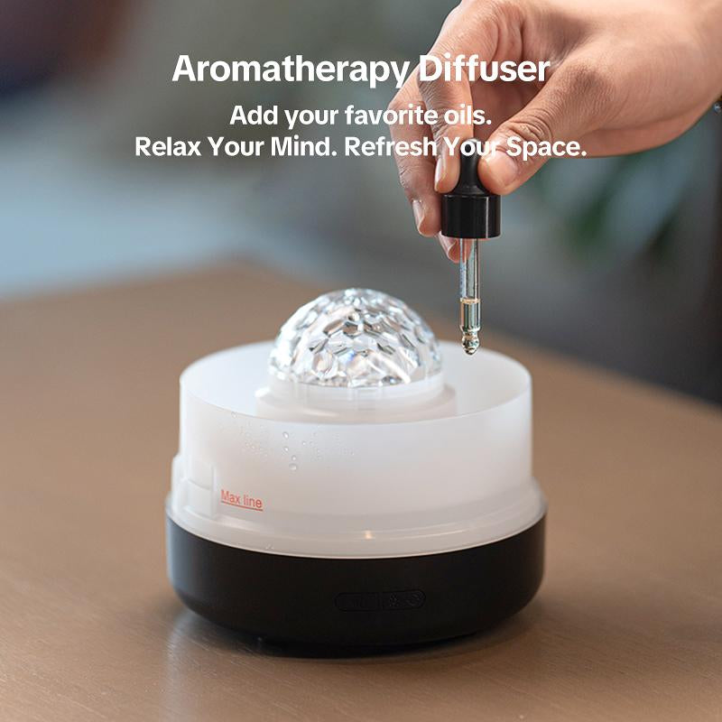 Galaxy Projection Aroma Humidifier - 4-In-1 Humidifier, Projector, Night Light & Diffuser for Better Sleep & Relaxation