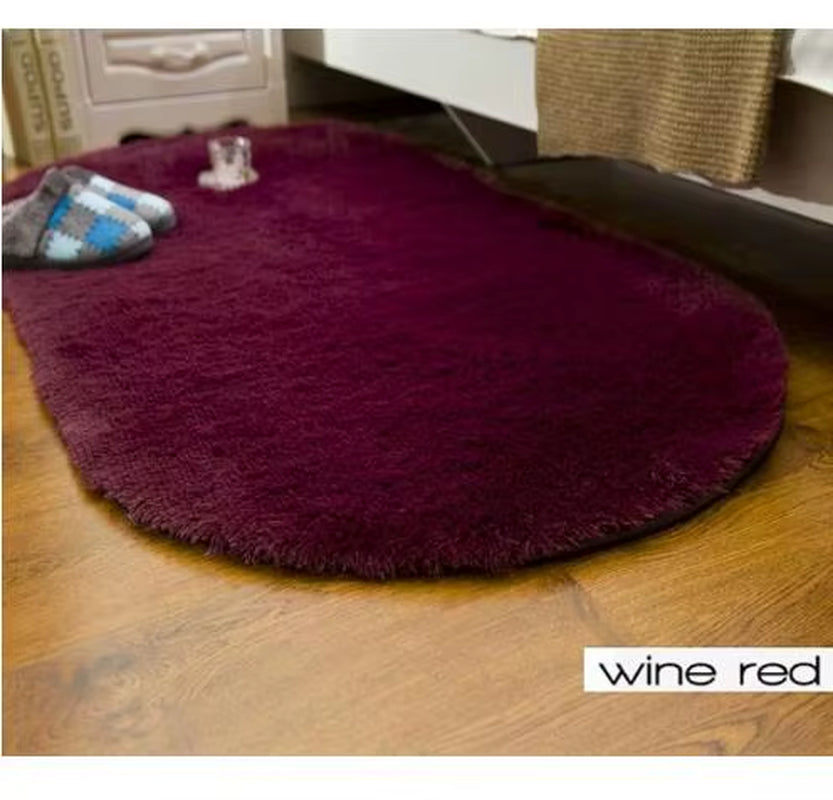 Oval Carpets for Living Room, Sofa Bed, Soft Rugs, Non-Slip Bedroom Mats, Home Decoration
