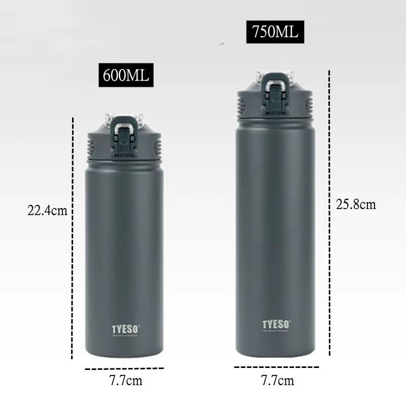 Large Capacity Double Stainless Steel Thermos Mug with Straw Portable Vacuum Flasks Creative Thermal Bottle Tumbler Thermocup