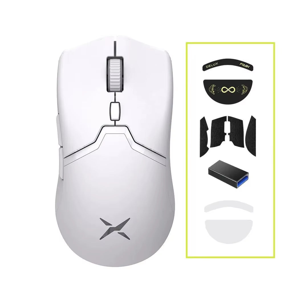 M800 PRO PAW3395 Wireless Gaming Mouse Bluetooth Tri-Mode Connection 26000DPI Huano Pink Switches Macro Mice for PC Gamer