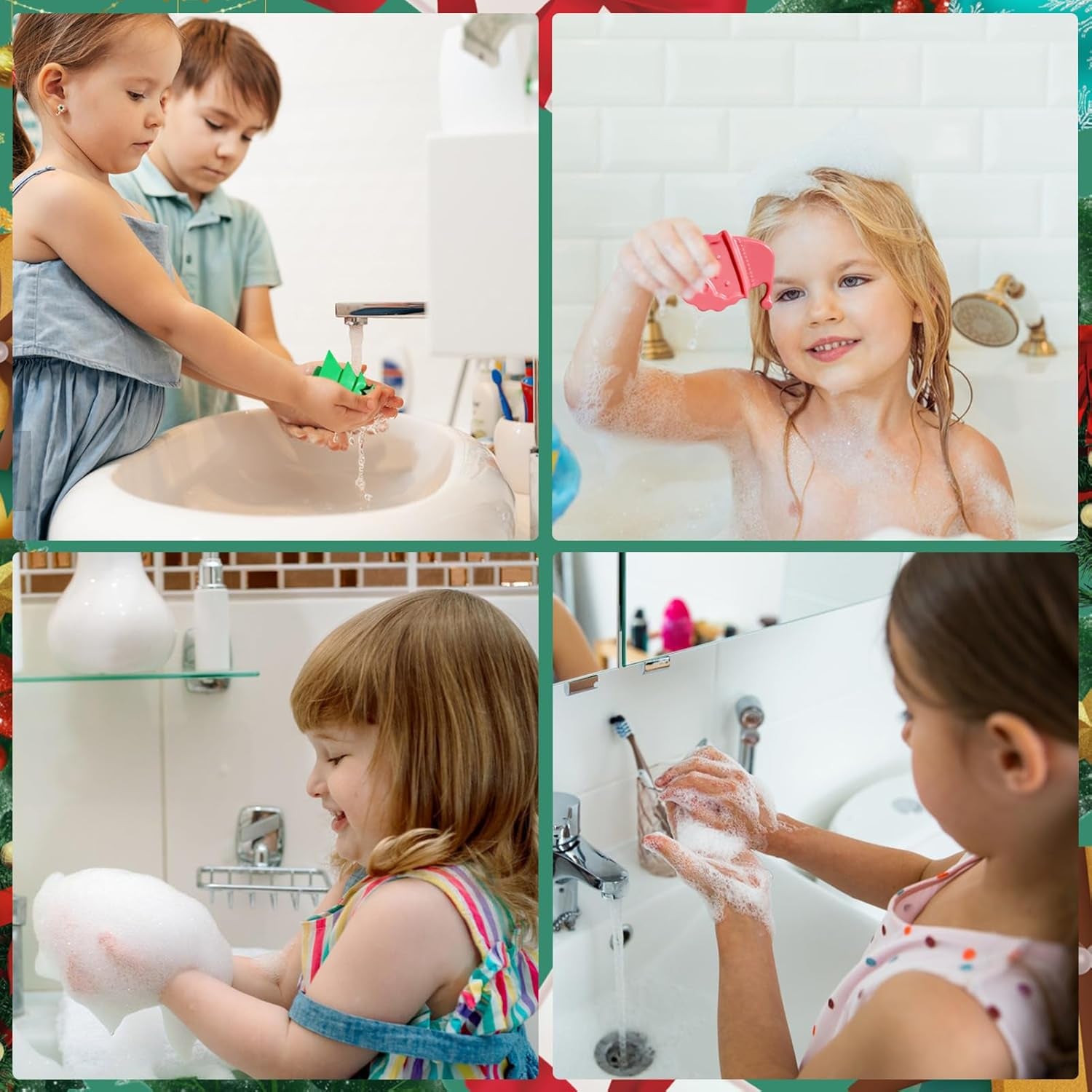 Jabón Navideño, Jabón Natural, Jabón De Ducha, Jabón Hecho a Mano Con Aroma Papá Noel 3 Formas + Árbol De Navidad + Muñeco De Nieve