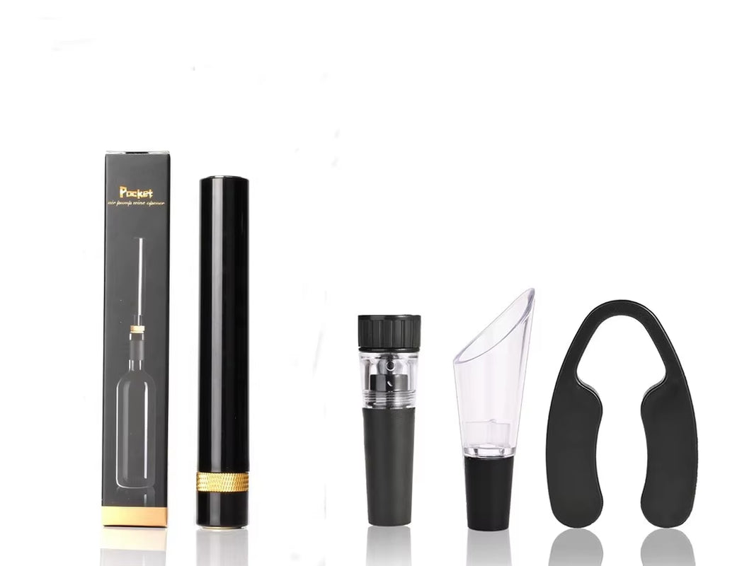 Wine Opener Air Pump Pressure Vacuum Wine Bottle Corkscrew Stainless Steel Pin Type Cork Out Tool Wine Opener Bar Accessories