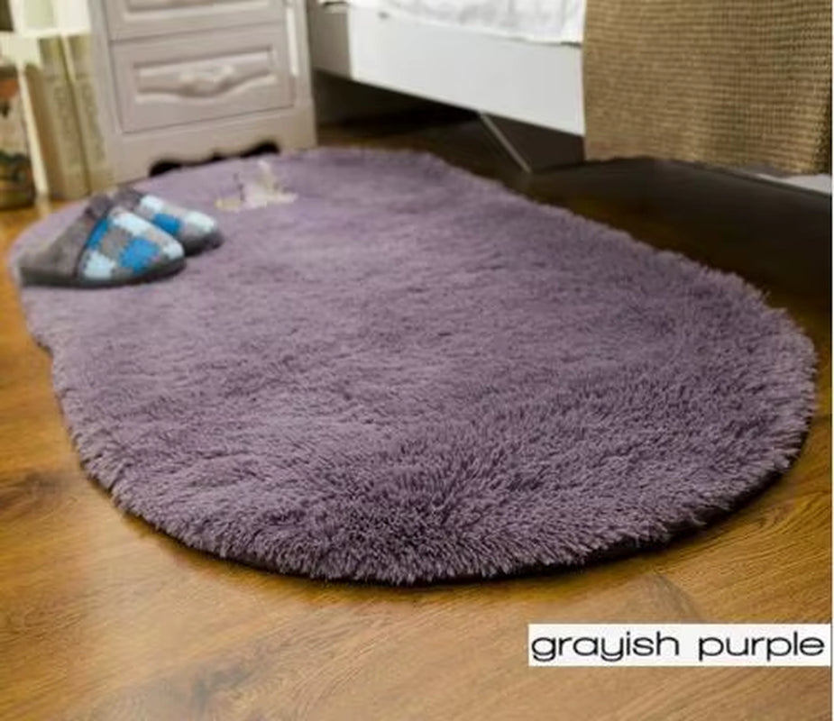 Oval Carpets for Living Room, Sofa Bed, Soft Rugs, Non-Slip Bedroom Mats, Home Decoration