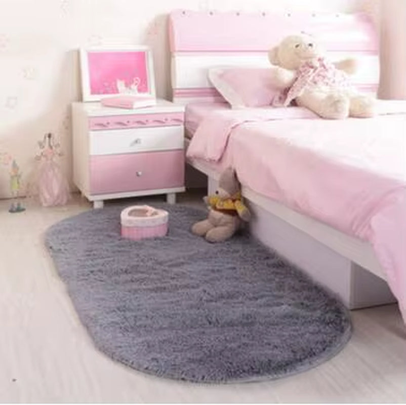 Oval Carpets for Living Room, Sofa Bed, Soft Rugs, Non-Slip Bedroom Mats, Home Decoration