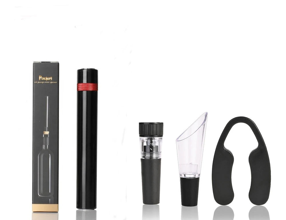 Wine Opener Air Pump Pressure Vacuum Wine Bottle Corkscrew Stainless Steel Pin Type Cork Out Tool Wine Opener Bar Accessories