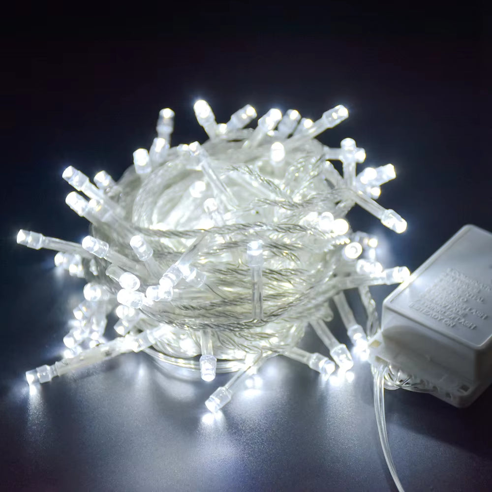 Fairy Lights 10M 100LED String Light 110V 220V Christmas Holiday Garland Lights for Home Party Wedding Christmas Decoration