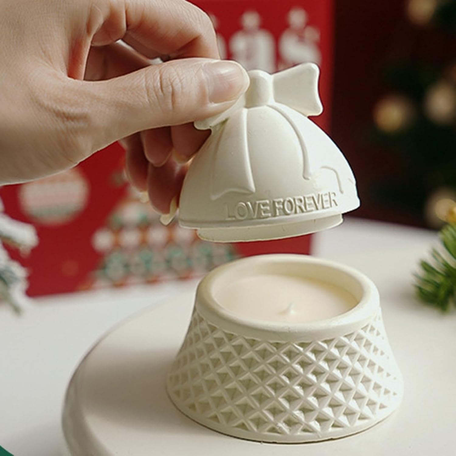 Velas Navideñas,Aromas De Velas Navideñas,3X Lindas Velas Aromáticas Navideñas - Decoraciones De Mesa Central, Velas Aromáticas Hechas a Mano, Velas De Aromaterapia Para El Hogar