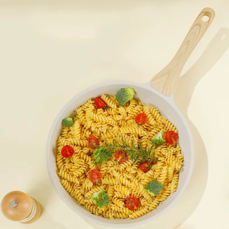 Nonstick Frying Pan Breakfast Wok Steak Egg Pancake Pot Set Coking Food Induction Cooker Ceramic Fry Pan Stainlesssteel with Lid