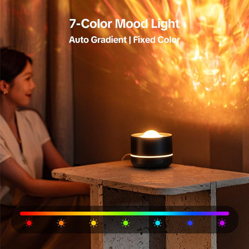 Galaxy Projection Aroma Humidifier - 4-In-1 Humidifier, Projector, Night Light & Diffuser for Better Sleep & Relaxation