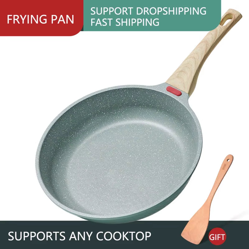 Nonstick Frying Pan Breakfast Wok Steak Egg Pancake Pot Set Coking Food Induction Cooker Ceramic Fry Pan Stainlesssteel with Lid