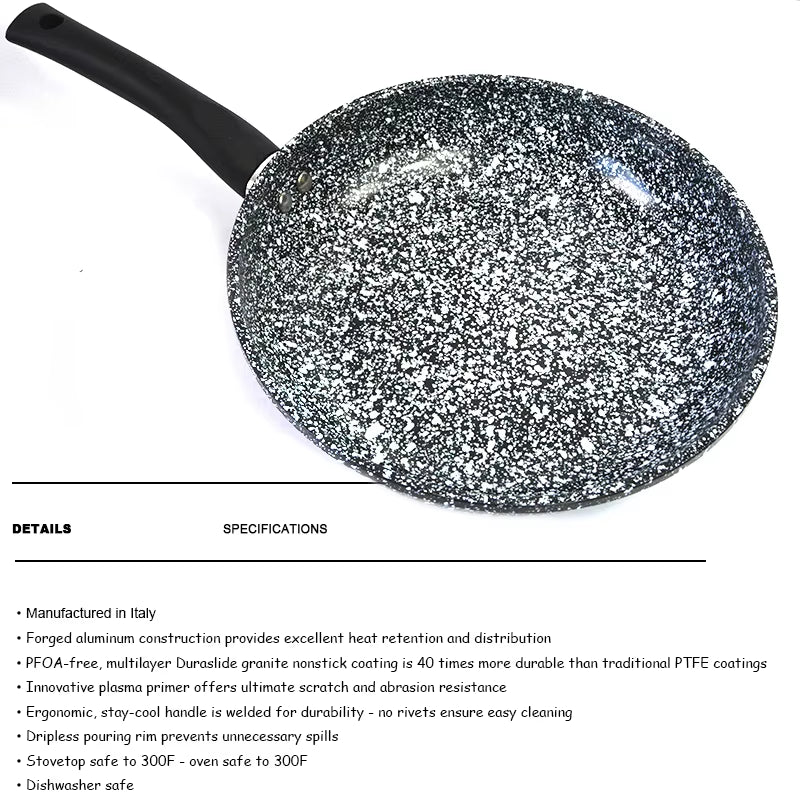 PFOA Free Snowflake Ceramic Coating Fry Pan Set, Non-Stick Skillet, Egg Steak, Sarten Induction Kit, Cooker, 20-30Cm
