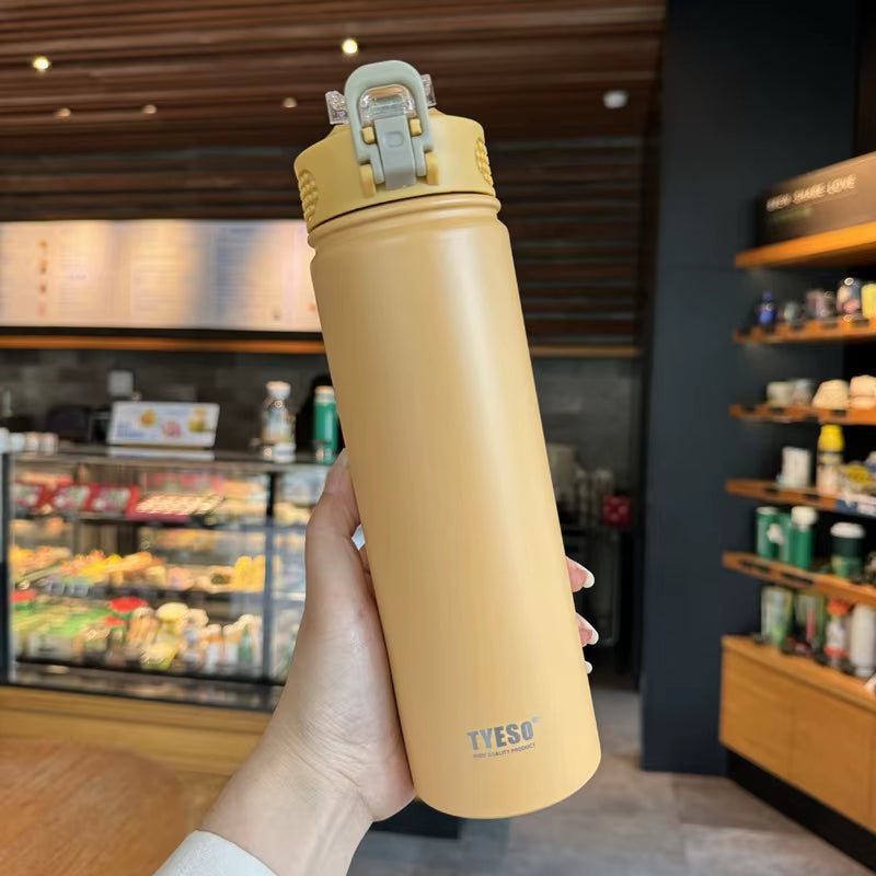 Large Capacity Double Stainless Steel Thermos Mug with Straw Portable Vacuum Flasks Creative Thermal Bottle Tumbler Thermocup